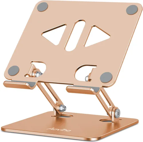 Miniatura 14 de Aoviho - Soporte para tableta portátil para escritorio, soporte de escritorio ajustable para tableta, soporte de aluminio plegable para iPad Pro