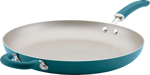 Miniatura 12 de Rachael Ray Create Delicious - Sartén hondo antiadherente con tapa / Sartén / Cacerola - 9.5 pulgadas, gris