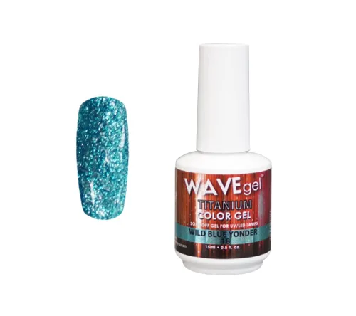 Miniatura 2 de WAVEGEL - Esmalte de uñas en gel con purpurina, colección Titanio, #28 Twinkle Pink I 0.5 onzas