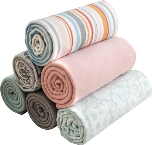 Miniatura 16 de Manta de forro polar a granel, ligera, cálida, suave y acogedora, apta para mascotas, para el hogar, cama, sofá, dormitorio, oficina, regalo de Azul