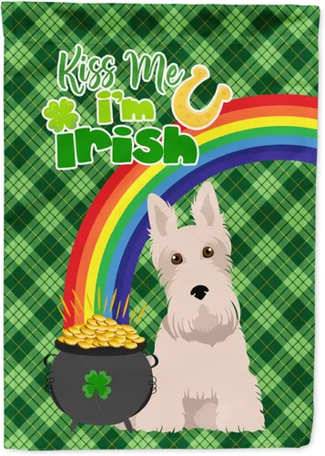 Miniatura 36 de Caroline's Treasures WDK4731GF - Bandera decorativa para jardín del día de San Patricio, color negro y tostado, Airedale Terrier, para jardín