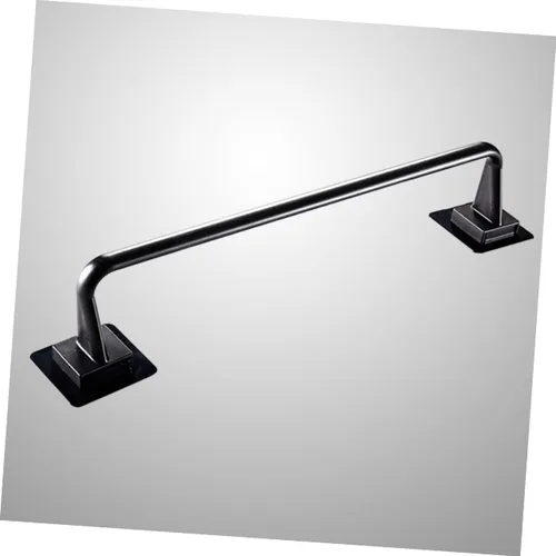 Miniatura 8 de Uonlytech Toallero negro multiusos para colgar en la pared, estantes para colgar toallas de mano, estante para toallas de dormitorio universitario