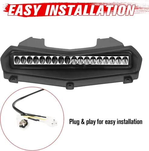 Miniatura 3 de A & UTV PRO Luz LED de Scoop de Capó para Yamaha Wolverine RMAX 1000 RMAX2/RMAX4 2021 2022 2023 2024 2025, Barra de Luz Auxiliar Delantera