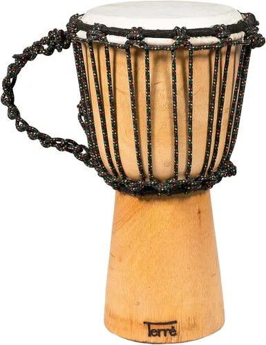 Miniatura 8 de Djembe Principiante Liso, 10" de alto, 5-6" cabeza