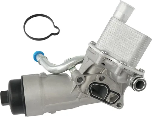 Miniatura 8 de Conjunto adaptador de carcasa del filtro del enfriador de aceite del motor con junta, inserto de filtro, tapa de aluminio compatible con Turbo 1.4L