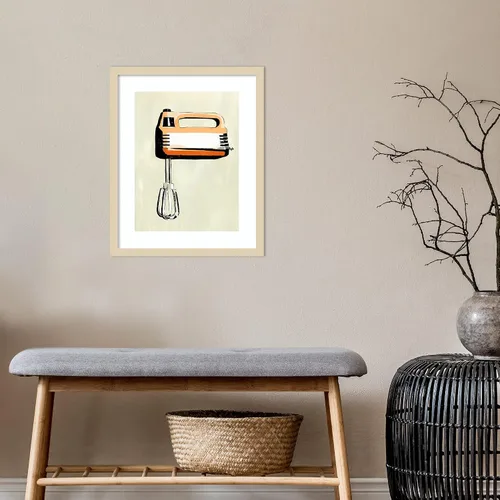 Miniatura 5 de Amanti Art Lienzo decorativo para pared enmarcado de 21 x 17 pulgadas, aparato de cocina retro III por Annie Warren, arte de pared de cocina
