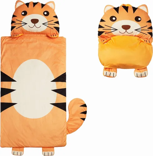 Miniatura 10 de Tapete para siesta preescolar con personaje de Nap Buddies para niños, saco de dormir con almohada para guardería, a partir de 3 años Cordero