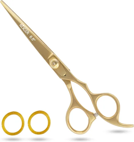 Miniatura 11 de Tijeras de corte de pelo – Serie de tijeras de afeitar afiladas – 6.5 pulgadas con ajuste fino – Tijeras de pelo de acero inoxidable profesionales