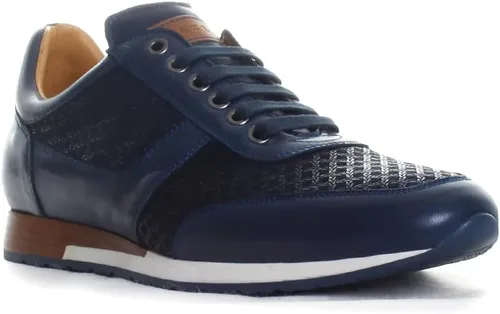Mezlan - Maxim - Zapatilla de vestir de lujo para hombre - Gamuza en relieve y piel de becerro lisa - Hecho a mano en España