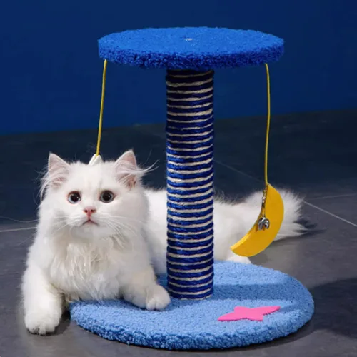 Torre de árbol para gatos de cielo estrellado | Mueble para gatos de varias capas con cápsula espacial | Cama para gatos y casa para gatos