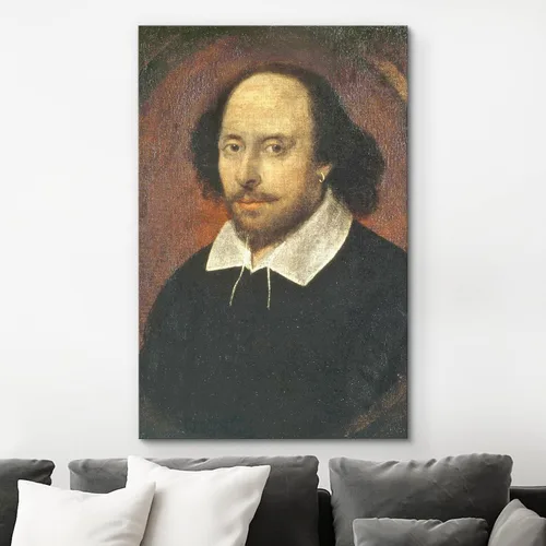 Miniatura 3 de wall26 - Lienzo para pared Retrato de William Shakespeare, gente, cultura pop, realismo histórico, famoso, primer plano, colorido, multicolor