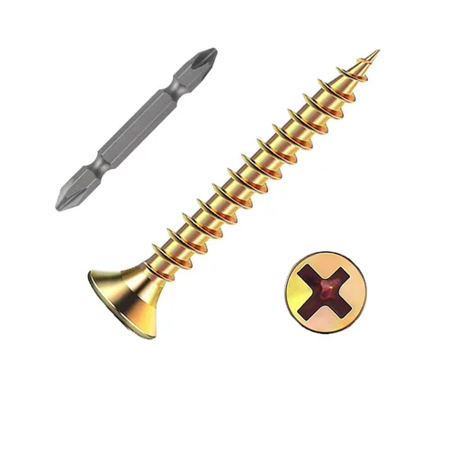 Miniatura 13 de Wensilon (385 piezas) Tornillos de cabeza plana negros para madera, tornillos autorroscantes de cabeza plana para metal rápido, equipados con kit