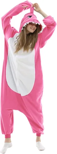 Miniatura 2 de Pijama mameluco de tiburón para mujer, disfraz de tiburón