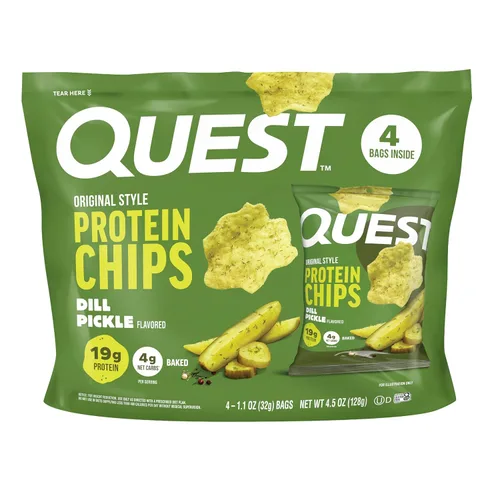 Miniatura 10 de Quest Nutrition, Ojuelas de Proteínas con sabor a Queso Cheddar y Crema Agria, 19g de Proteína, 4g de Carbohidratos Netos, Bajas en Carbohidratos