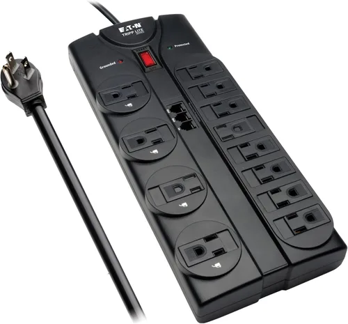 Tripp Lite HDMI sobre kit para placas de pared extensoras dobles Cat5/Cat6, transmisor y receptor 2 12 enchufes + TEL Negro