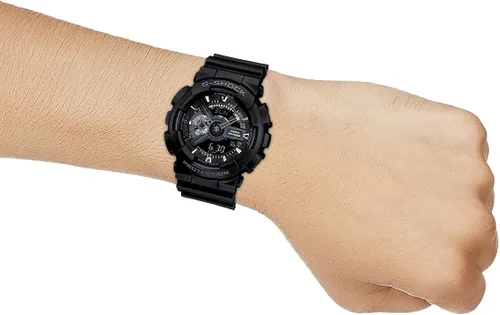 Miniatura 7 de Casio G-Shock Ana-digi World Time Reloj para hombre con esfera negra #GA110-1B, Negro