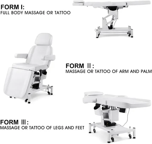 Miniatura 2 de Artist hand Cama facial eléctrica de 3 motores para esteticista 110 V, mesa de masaje extraíble, cama de belleza, estética médica, silla de tatuaje