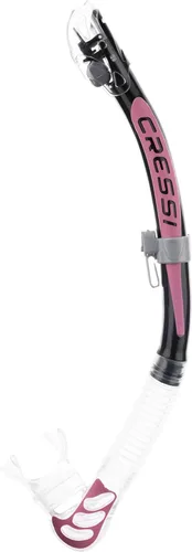 Miniatura 6 de Cressi Esnórquel seco plegable para adultos para buceo, esnórquel - Alpha Ultra Dry Hecho en Italia negro/púrpura/transparente