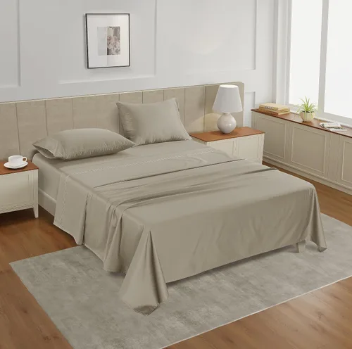 Miniatura 75 de Lane Linen Juego de 2 fundas de almohada 100 % de algodón, tamaño estándar, se adapta a almohadas estándar y Queen, fundas de almohada lujosas