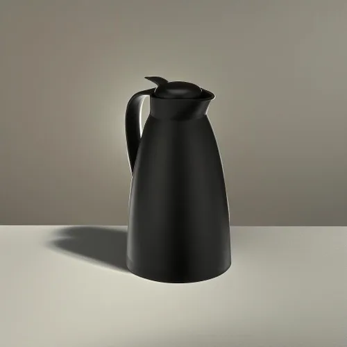 Miniatura 4 de Garrafa térmica Alfi de plástico esmerilado al vacío con vidrio, Negro