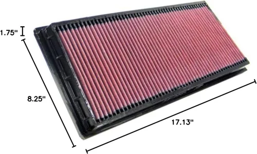 Miniatura 2 de K&N Filtro de aire del motor: Aumente la potencia y la aceleración, lavable, Premium, Filtro de aire de repuesto para automóvil: compatible