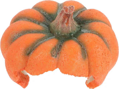 Miniatura 3 de Ipetboom Decoración de pecera de acuario Adornos de resina de dibujos animados Casa de refugio de calabaza Estatua de calabaza Estatua de cría Cueva