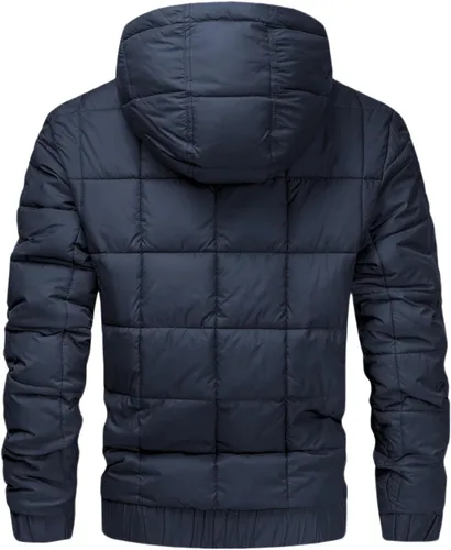 Miniatura 6 de Chaqueta de invierno con capucha para hombre, abrigo acolchado para esquí y nieve