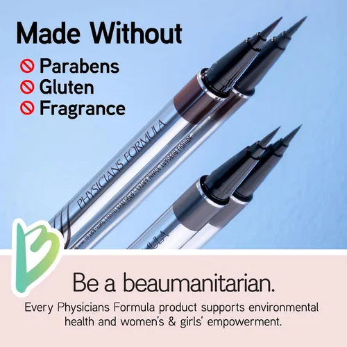 Miniatura 6 de Physicians Formula Eye Booster, suero delineador de ojos 2 en 1 que mejora las pestañas, aprobado por dermatólogos, hipoalergénico, libre de Negro