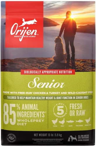 Miniatura 8 de ORIJEN - Alimento seco para perros mayores, sin granos, alimentos secos para perros mayores, ingredientes frescos o crudos, 4.5 libras