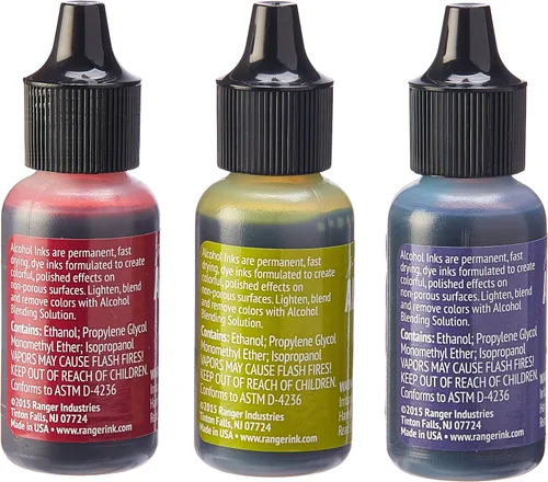 Miniatura 2 de Ranger Adirondack - Tinta de alcohol (1/2 onza), paquete de 3 unidades, mercado de granja, arándano, lechuga y berenjena