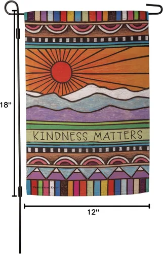 Miniatura 4 de Primitives by Kathy Bandera de jardín Kindness Matters