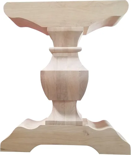 Miniatura 3 de DESIGN 59 Base de mesa de caballete - Pedestal de madera dura individual (P02)