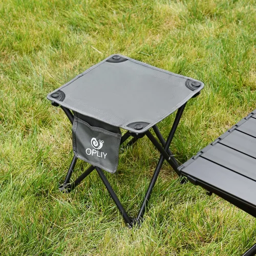 Miniatura 2 de Opliy Taburete de campamento, silla pequeña plegable, portátil, para campamento, pesca, senderismo, jardinería y playa, asiento de campamento