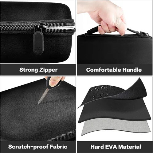 Miniatura 3 de Funda compatible con arrancador de batería portátil para automóvil Halo Bolt 58830/44400/57720 mWh cargador. Soporte de banco de energía para Negro