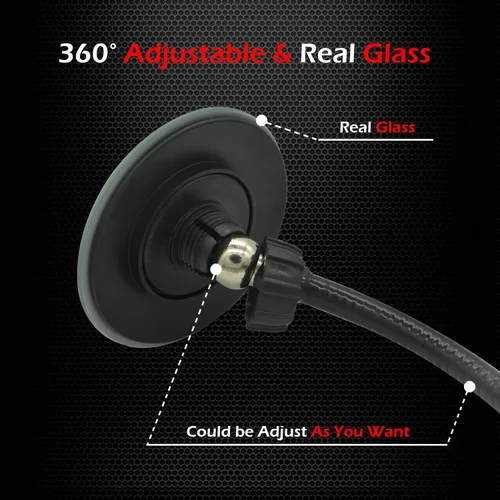 Miniatura 6 de Ampper Espejo de seguridad con clip, espejo de cubículo convexo para seguridad personal y escritorio, monitores retrovisores o en cualquier lugar