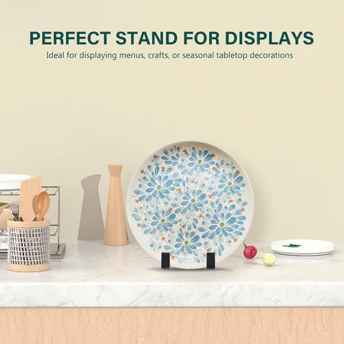 Miniatura 5 de Artliving Soportes de placa para exhibición, soporte de plástico para caballete de plástico, soporte de marco de fotos para fotos, placa decorativa