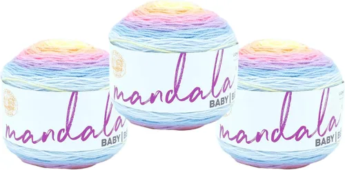 Miniatura 13 de Lion Brand Yarn (1 madeja) Mandala Baby Yarn, Wishing Well, 1770 pies (paquete de 1)