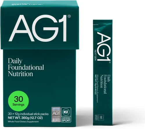 Miniatura 9 de AG1 Athletic Greens - Suplemento en polvo, mejora la salud intestinal, multivitamínico, probiótico, sin gluten, vegano y apto para dieta cetogénica
