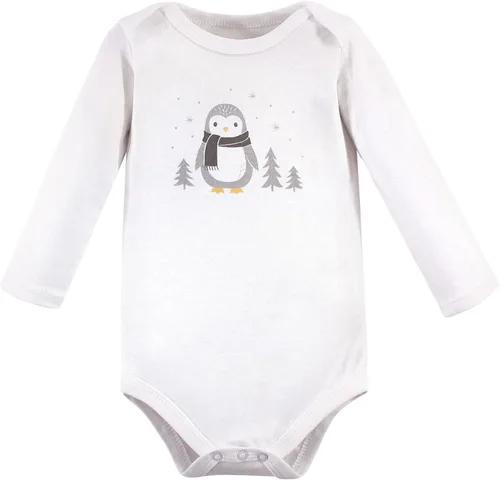 Miniatura 33 de Hudson Baby Body unisex de algodón de manga larga para bebé, leopardo rosa rojo