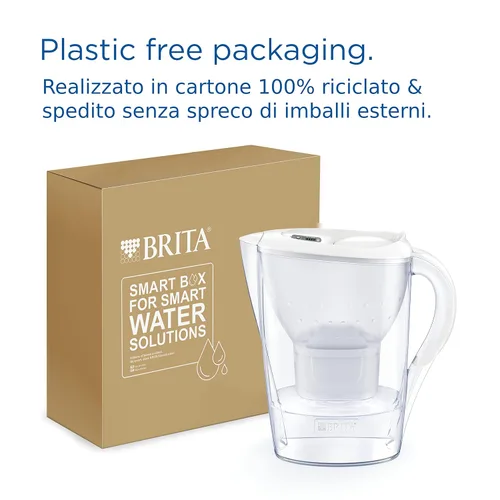 Miniatura 7 de BRITA Jarra con Filtro de Agua Marella Blanca (2,4 l) Incl. 1x Cartucho MAXTRA Pro All-in-1: Jarra Apta para frigorífico con memo Digital y Tapa