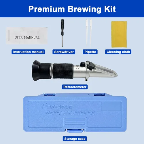 Miniatura 7 de Refractómetro Brix 0-90% con ATC, probador de azúcar de rango ultra amplio de alta precisión, precalibrado y listo para usar, medidor óptico