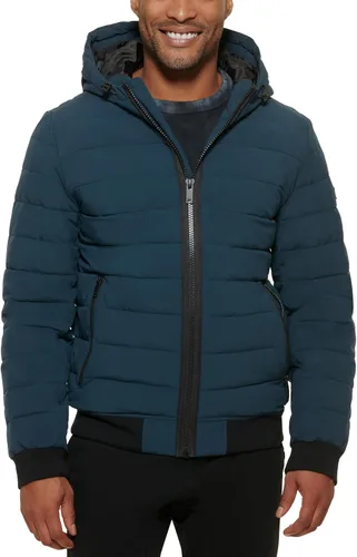 Miniatura 14 de DKNY Chaqueta bomber acolchada con capucha y rendimiento para hombre