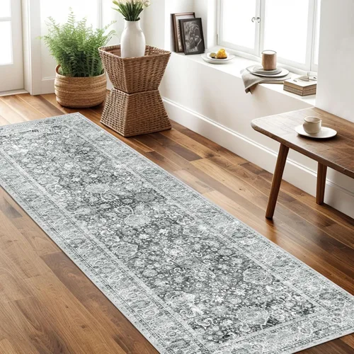 Miniatura 85 de Alfombras de área de 5 x 8 pies para dormitorio, alfombra lavable de 5 x 8, alfombra vintage grande, antideslizante, alfombra bohemia para sala