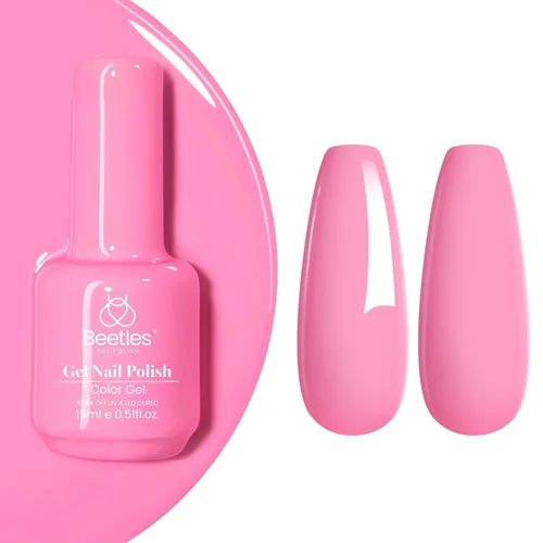 Miniatura 65 de Beetles - Esmalte de uñas de gel verde luminoso que brilla en la oscuridad, esmalte de uñas de gel que se absorbe con lámpara LED UV, arte de uñas