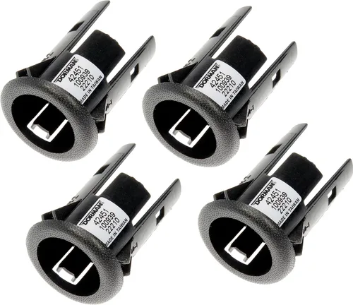 Dorman 42451 Biseles de retención del sensor de estacionamiento trasero compatibles con modelos seleccionados de Ford, paquete de 4