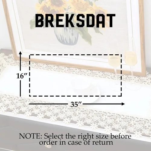 Miniatura 5 de Camino de mesa rectangular de granja de encaje beige premium, impermeable, a prueba de aceite, a prueba de derrames, antiencogimiento, suave