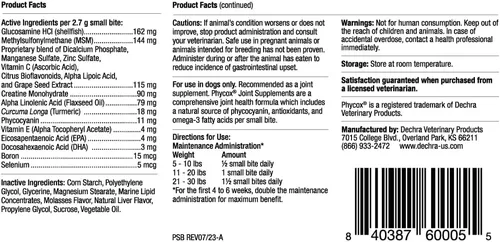 Miniatura 2 de Suplemento articular Picaduras Pequeñas para Perros, 120 Ct