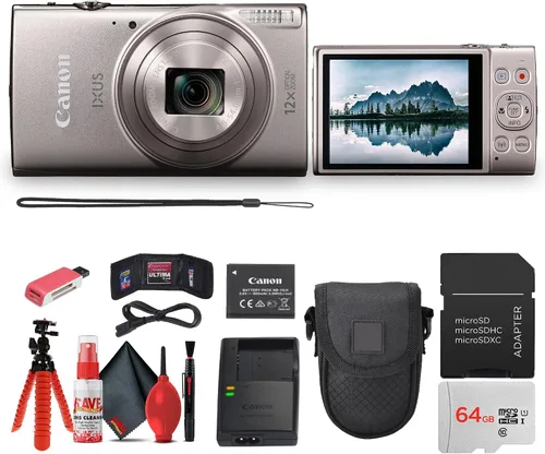 Miniatura 5 de Canon PowerShot IXUS 285 HS Cámara Digital con Zoom Óptico 12X (Negro) (1076C001) + Batería NB11L + Tarjeta de Memoria de 64GB + Estuche + Cargador