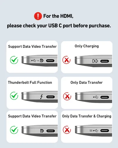 Miniatura 9 de BENFEI Soporte para laptop con estación de acoplamiento USB C 7 en 1, HDMI 4K a 60 Hz, 1 SD 1 Micro SD, entrega de energía de 100 W, 10 Gbps 1 USB C