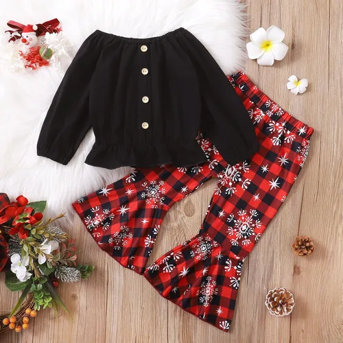 Miniatura 2 de Conjunto de 2 piezas de 1 a 5 años de Navidad para niñas y niñas